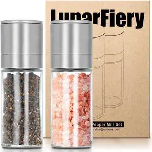 Mini Salt and Pepper Grinder Set, Tiny Adjustable Coarseness Salt Shakers, Portable Small Salt and Pepper Mills Mini Salt and Pepper Grinder Set, Tiny Adjustable Coarseness Salt Shakers, Portable Small Salt and Pepper Mills