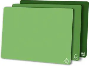ZVP Flexible Plastic Cutting Board Set of 3 Gradient Color, Colorful Chopping Boards, BPA Free Mats, Non Slip, Dishwasher Safe, 15×12 Inch, Green Multi-Color ZVP Flexible Plastic Cutting Board Set of 3 Gradient Color, Colorful Chopping Boards, BPA Free Mats, Non Slip, Dishwasher Safe, 15×12 Inch, Green Multi-Color