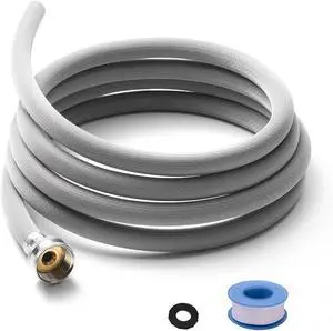 Dehumidifier Hose for Drainage 3/4" FHT, Premium Brass Connectors (5FT) | Perfectly Compatible with Most Dehumidifier Brands Dehumidifier Hose for Drainage 3/4" FHT, Premium Brass Connectors (5FT) | Perfectly Compatible with Most Dehumidifier Brands