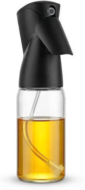 8.5oz Glass Oil Sprayer for Cooking - 1 Pack Refillable Olive Mister for Air Fryer Grilling Kitchen Gadget Black 8.5oz Glass Oil Sprayer for Cooking - 1 Pack Refillable Olive Mister for Air Fryer Grilling Kitchen Gadget Black