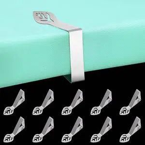 Table Cloth Holder Clips 10 Pack, Leaf Shape Picnic Tablecloth Clip Outdoor Large Heavy Duty Stainless Steel Decorative Cover Clamp Pin for Party Wedding Restaurant Camping RV Essential Accessories Table Cloth Holder Clips 10 Pack, Leaf Shape Picnic Tablecloth Clip Outdoor Large Heavy Duty Stainless Steel Decorative Cover Clamp Pin for Party Wedding Restaurant Camping RV Essential Accessories