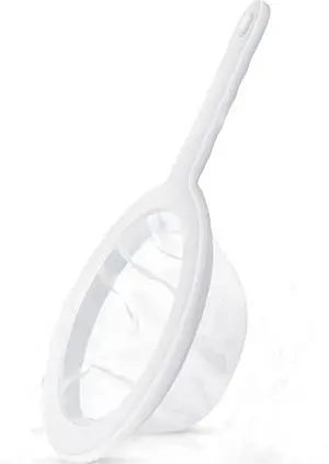 ZeeDa Ultra-Fine Mesh Strainer Nylon Food Mesh Sieve Plastic Mesh Colander for Filtering Juice Soybean Milk (120 Mesh), White ZeeDa Ultra-Fine Mesh Strainer Nylon Food Mesh Sieve Plastic Mesh Colander for Filtering Juice Soybean Milk (120 Mesh), White