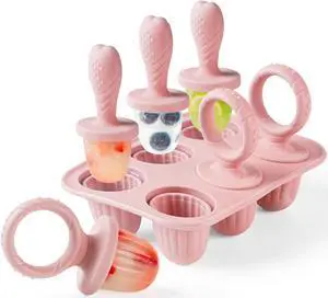 Silicone Baby Popsicle Molds, Toddlers Mini Freezer Pop Molds | BPA-Free, Food-Safe, Easy to Clean, Baby Ice Pop Mold with 6 Reusable Sticks for Fruit Juice, Yogurt, Breastmilk Silicone Baby Popsicle Molds, Toddlers Mini Freezer Pop Molds | BPA-Free, Food-Safe, Easy to Clean, Baby Ice Pop Mold with 6 Reusable Sticks for Fruit Juice, Yogurt, Breastmilk