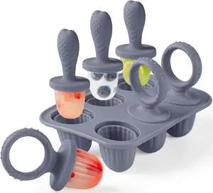 Silicone Baby Popsicle Molds, Toddlers Mini Freezer Pop Molds | BPA-Free, Food-Safe, Easy to Clean, Baby Ice Pop Mold with 6 Reusable Sticks for Fruit Juice, Yogurt, Breastmilk Silicone Baby Popsicle Molds, Toddlers Mini Freezer Pop Molds | BPA-Free, Food-Safe, Easy to Clean, Baby Ice Pop Mold with 6 Reusable Sticks for Fruit Juice, Yogurt, Breastmilk