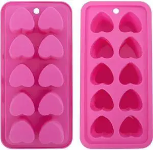 1Pc Pink Tray Heart Ice Cube Tray, BPA Free Shaped Ice Cube Trays for Drinks, Dishwasher Safe Silicone Molds for Making Candle, Candy, Specialty Tools and Gadgets 1Pc Pink Tray Heart Ice Cube Tray, BPA Free Shaped Ice Cube Trays for Drinks, Dishwasher Safe Silicone Molds for Making Candle, Candy, Specialty Tools and Gadgets
