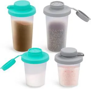 SOPHICO 3.2 & 4.5oz Salt and Pepper Shaker,With Moisture Proof silicone lid | Moisture Proof Sinlicone Lids, Spice Shaker to go for Camping Travel Picnic Lunch Boxes SOPHICO 3.2 & 4.5oz Salt and Pepper Shaker,With Moisture Proof silicone lid | Moisture Proof Sinlicone Lids, Spice Shaker to go for Camping Travel Picnic Lunch Boxes