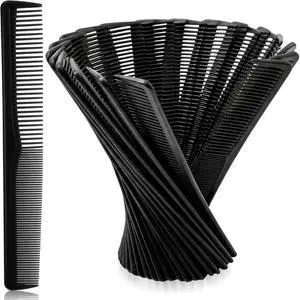 Hestya 36 Pack Hair Comb Bulk 7 Inch Carbon Fiber Cutting Comb All Purpose for Men Women Plastic Hairdressing Styling for Salon or Hotel Hair Care, Black Hestya 36 Pack Hair Comb Bulk 7 Inch Carbon Fiber Cutting Comb All Purpose for Men Women Plastic Hairdressing Styling for Salon or Hotel Hair Care, Black