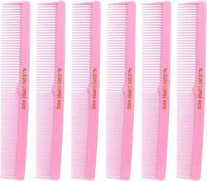 Allegro Combs #420 Barber and Hair Stylist Comb Set 6 Professional Hair Cutting Combs Made in USA (Fresh Pink) Allegro Combs #420 Barber and Hair Stylist Comb Set 6 Professional Hair Cutting Combs Made in USA (Fresh Pink)