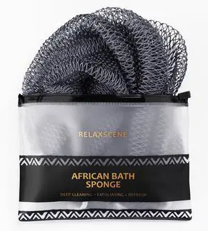 African Net Sponge Authentic - Exfoliating Back Scrub Bath Sponge with Knots - Afro Scrub Body Scrubber Exfoliator Washcloth - African Body Care Daily Use Shower Essentials African Net Sponge Authentic - Exfoliating Back Scrub Bath Sponge with Knots - Afro Scrub Body Scrubber Exfoliator Washcloth - African Body Care Daily Use Shower Essentials