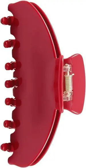 Durable Acetate Hair Clips - 4-Inch Cherry Red Claw Clips for Fine and Thick Hair (Red) Durable Acetate Hair Clips - 4-Inch Cherry Red Claw Clips for Fine and Thick Hair (Red)