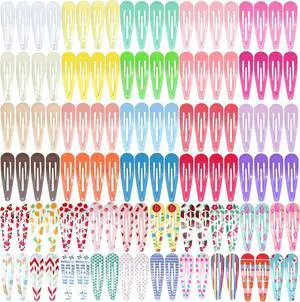 120 Pcs Funtopia 2 Inch Candy Color Barrettes and Non-Slip Metal Snap Hair Accessories for Kids, Teens, and Women (40 Assorted Colors) 120 Pcs Funtopia 2 Inch Candy Color Barrettes and Non-Slip Metal Snap Hair Accessories for Kids, Teens, and Women (40 Assorted Colors)