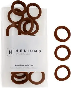 Heliums Small Soft Hair Ties - Brown - 1 Inch Mini Nylon Bands, No Damage Ponytail Holders for Kids, Braids, and Thin Hair - 30 Count Heliums Small Soft Hair Ties - Brown - 1 Inch Mini Nylon Bands, No Damage Ponytail Holders for Kids, Braids, and Thin Hair - 30 Count
