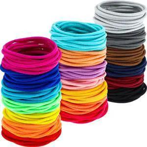 TecUnite No Metal Hair Ties 1.96 Inch No Damage for Women,Mixed Colors,3mm TecUnite No Metal Hair Ties 1.96 Inch No Damage for Women,Mixed Colors,3mm