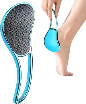 Glass Foot File, Crystal Glass Callus Remover Foot Scrubber and Heel Scraper for Men, Women, Dead Skin Removal Pedicure Tool, Blue Glass Foot File, Crystal Glass Callus Remover Foot Scrubber and Heel Scraper for Men, Women, Dead Skin Removal Pedicure Tool, Blue
