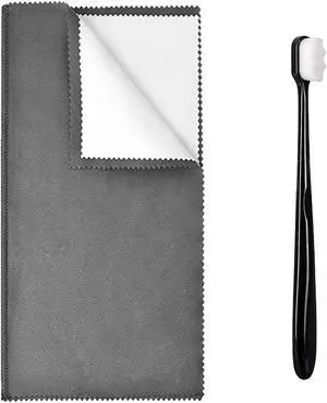 Syyflibb 1PCS Jewelry Cleaning Cloth, Silver Polishing Cloth Jewelry,1 PCS Ultra-Soft Brushes (Wave) for Cleaning Gold, Diamonds, Platinum, Gemstones, Coins (Black) Syyflibb 1PCS Jewelry Cleaning Cloth, Silver Polishing Cloth Jewelry,1 PCS Ultra-Soft Brushes (Wave) for Cleaning Gold, Diamonds, Platinum, Gemstones, Coins (Black)
