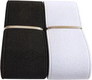 Elastic Bands 1.5 Inch Heavy Stretch Elastic Strap 4 Yards Black white for Sewing Pants Waistband Crafts(Mixed Color 3, 133832) Elastic Bands 1.5 Inch Heavy Stretch Elastic Strap 4 Yards Black white for Sewing Pants Waistband Crafts(Mixed Color 3, 133832)