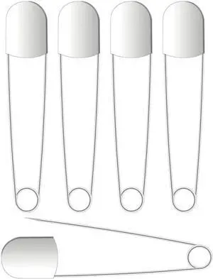 5 Inch Large Safety Pins,5 Pcs Extra Large Safety Pins Heavy Duty Stainless Steel Strong Jumbo Safety Pin for Blankets,Laundry,Crafts Decorations,Key Rings,Outdoor(Silvery) 5 Inch Large Safety Pins,5 Pcs Extra Large Safety Pins Heavy Duty Stainless Steel Strong Jumbo Safety Pin for Blankets,Laundry,Crafts Decorations,Key Rings,Outdoor(Silvery)
