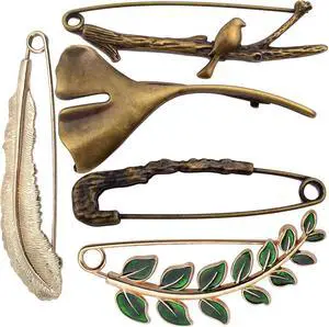 5pcs 5 Styles Extra Large Safety Pins Vintage Alloy Brooches Safety Pins Heavy Duty Quality Lapel Pins for Scarf Blankets Skirts Kilts Knitted Fabric Crafts 5pcs 5 Styles Extra Large Safety Pins Vintage Alloy Brooches Safety Pins Heavy Duty Quality Lapel Pins for Scarf Blankets Skirts Kilts Knitted Fabric Crafts