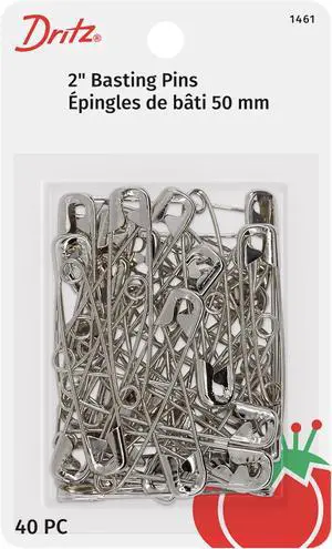 Dritz 1461 Safety Pins, Size 3 (2-Inch), 40-Count Dritz 1461 Safety Pins, Size 3 (2-Inch), 40-Count