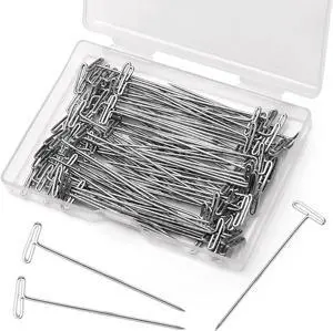120 Pcs 2 Inch T-Pins Wig Pins Sewing T-Pins Straight Pins | Wig T Pins for Foam Head, Straight Pins for Blocking Crochet Sewing, Craft, Quilting, Office, Wall, Wig Making, Crocheting 120 Pcs 2 Inch T-Pins Wig Pins Sewing T-Pins Straight Pins | Wig T Pins for Foam Head, Straight Pins for Blocking Crochet Sewing, Craft, Quilting, Office, Wall, Wig Making, Crocheting