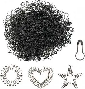 1000 Pcs Gourd Safety Pins Metal Sewing & Craft Accessories MultiColor/Gold/Black Knit Stitch Markers DIY Fastening Bulb Clips Small Size 22mm/0.87 Inch (Black) 1000 Pcs Gourd Safety Pins Metal Sewing & Craft Accessories MultiColor/Gold/Black Knit Stitch Markers DIY Fastening Bulb Clips Small Size 22mm/0.87 Inch (Black)