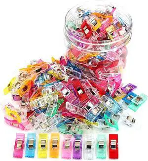 Otylzto Sewing Clips 100 Pcs Assorted Colors, Quilting Clips for Crafts | Premium Plastic Quilting Clips for Supplies Crafts, Sew Clip Clips, ideal for quilting, crafting tools sewing notion projects Otylzto Sewing Clips 100 Pcs Assorted Colors, Quilting Clips for Crafts | Premium Plastic Quilting Clips for Supplies Crafts, Sew Clip Clips, ideal for quilting, crafting tools sewing notion projects
