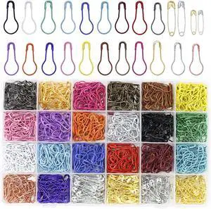1200 Pcs 22 Colors Metal Stitch Markers, Bulb Gourd Safety Pins | Stitch Markers for Crocheting, Safety Pins for Clothes, Sewing Clothing DIY Craft Making with Storage Box 1200 Pcs 22 Colors Metal Stitch Markers, Bulb Gourd Safety Pins | Stitch Markers for Crocheting, Safety Pins for Clothes, Sewing Clothing DIY Craft Making with Storage Box