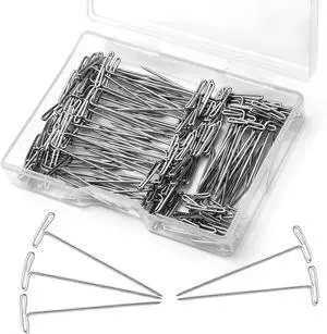 1 Inch 120 Pcs T Pins, Sewing Pins Wig pins Knitting Supplies | Sewing Pins for Wigs, Blocking Knitting, Modelling, Wig Making and Crafts, Stainless Steel Head Pins for Jewelry Making 1 Inch 120 Pcs T Pins, Sewing Pins Wig pins Knitting Supplies | Sewing Pins for Wigs, Blocking Knitting, Modelling, Wig Making and Crafts, Stainless Steel Head Pins for Jewelry Making