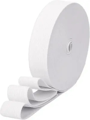 Elastic Band for Sewing 1 Inch 12 Yards White for Sewing & Crafts | Elastics Cord Braided Stretch Straps for Crafting DIY Elastic Band for Sewing 1 Inch 12 Yards White for Sewing & Crafts | Elastics Cord Braided Stretch Straps for Crafting DIY
