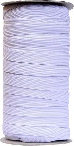50 Yards Length 1/2" Width Flat Elastic Band for Sewing Stretch Elastic Cord for DIY Projects, Arts & Crafts (White) 50 Yards Length 1/2" Width Flat Elastic Band for Sewing Stretch Elastic Cord for DIY Projects, Arts & Crafts (White)
