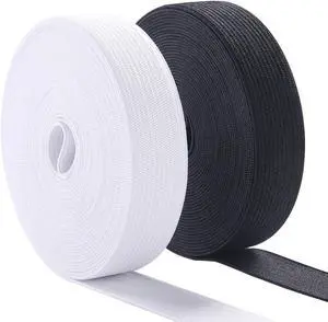 Sewing Elastic Band 3/4 Inch Wide Heavy Stretch High Elasticity Knit Elastic Band for Sewing Waistband Elastic 10 Yard (5 Yard White,5 Yard Black) Sewing Elastic Band 3/4 Inch Wide Heavy Stretch High Elasticity Knit Elastic Band for Sewing Waistband Elastic 10 Yard (5 Yard White,5 Yard Black)