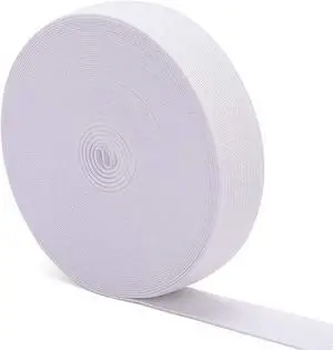 Airisoer Elastic Bands for Sewing 1 Inch x 12 Yards, White | Stretchable Knit Elastic Spool, Durable & Strong, for Waistbands, Pants, Clothes, DIY Crafts & Sewing, and Everyday Fixes Airisoer Elastic Bands for Sewing 1 Inch x 12 Yards, White | Stretchable Knit Elastic Spool, Durable & Strong, for Waistbands, Pants, Clothes, DIY Crafts & Sewing, and Everyday Fixes