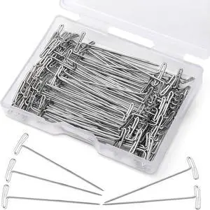 120 Pcs 1.5 Inch T-Pins Wig Pins Sewing T-Pins Straight Pins | Wig T Pins for Foam Head, Straight Pins for Blocking Crochet Sewing, Craft, Quilting, Office, Wall, Wig Making, Crocheting 120 Pcs 1.5 Inch T-Pins Wig Pins Sewing T-Pins Straight Pins | Wig T Pins for Foam Head, Straight Pins for Blocking Crochet Sewing, Craft, Quilting, Office, Wall, Wig Making, Crocheting