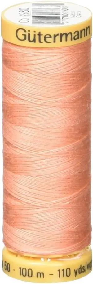 Natural Cotton Thread 110 Yards-Light Salmon Natural Cotton Thread 110 Yards-Light Salmon