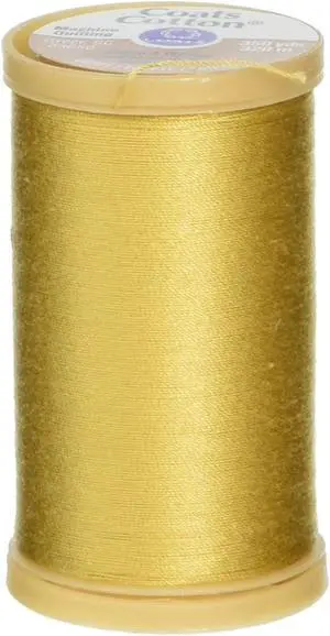 Coats Machine Quilting Cotton Thread 350yd, Temple Gold Coats Machine Quilting Cotton Thread 350yd, Temple Gold