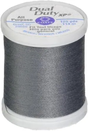 Coats: Thread & Zippers Coats Thread & Zippers Dual Duty XP General Purpose Thread, 125-Yard, Slate Coats: Thread & Zippers Coats Thread & Zippers Dual Duty XP General Purpose Thread, 125-Yard, Slate