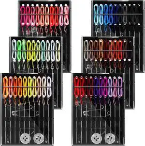 6 Boxes (60 Pcs) Pre Threaded Needle Kit Assorted Color (Mixed Color) 6 Boxes (60 Pcs) Pre Threaded Needle Kit Assorted Color (Mixed Color)