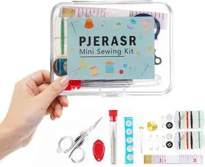 Min Sewing Kit, Travel Sewing Kit with Multi-Color Threads, Scissors, Needles, Buttons, Portable Emergency Sewing Tool Set with Storage Case, Adults Sewing Repair Kit for Craft Supplies Min Sewing Kit, Travel Sewing Kit with Multi-Color Threads, Scissors, Needles, Buttons, Portable Emergency Sewing Tool Set with Storage Case, Adults Sewing Repair Kit for Craft Supplies