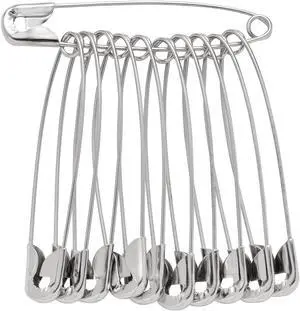 80PCS Large Safety Pins, Durable, Rust-Resistant Nickel Plated Steel Pins, 2.2inch /55mm, Your Versatile Pinning Solution for Sewing, Crafts & More 80PCS Large Safety Pins, Durable, Rust-Resistant Nickel Plated Steel Pins, 2.2inch /55mm, Your Versatile Pinning Solution for Sewing, Crafts & More
