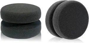 WAFJAMF 2PCS 3.1 Inch Round Paint Sponge Applicator Double-Side Art Black | Soft reusable multi-use sponges for car waxing, wall repairing, kitchen cleaning, acrylic watercolor oil crafts, detail WAFJAMF 2PCS 3.1 Inch Round Paint Sponge Applicator Double-Side Art Black | Soft reusable multi-use sponges for car waxing, wall repairing, kitchen cleaning, acrylic watercolor oil crafts, detail
