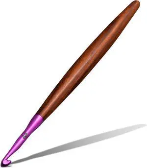 Giwrmu Crochet Hooks, 4.5mm Ergonomic Crochet Hooks for Arthritic Hands | Colored Aluminum Crochet Hook with Wooden Handle for Knitted Dolls, Gloves, Sweaters, Blankets - Available in 3mm-7mm Giwrmu Crochet Hooks, 4.5mm Ergonomic Crochet Hooks for Arthritic Hands | Colored Aluminum Crochet Hook with Wooden Handle for Knitted Dolls, Gloves, Sweaters, Blankets - Available in 3mm-7mm