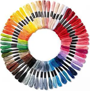 Amrules Friendship Bracelet String, 60 Pcs Embroidery Floss, Colorful | Including 344.5" Cotton Cross Stitch Thread, Hand Embroidery Thread for DIY Sewing and Embroidery Crafts Making with Tools Amrules Friendship Bracelet String, 60 Pcs Embroidery Floss, Colorful | Including 344.5" Cotton Cross Stitch Thread, Hand Embroidery Thread for DIY Sewing and Embroidery Crafts Making with Tools