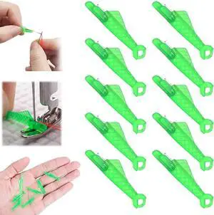 10 Pcs Fish Mouth Sewing Machine Needle Threader,2024 New Upgraded Automatic Sewing Needle Threader,Simple Needle Threader Tool,Quick Sewing Machine Cycle Simple Needle Threader Tool (Green) 10 Pcs Fish Mouth Sewing Machine Needle Threader,2024 New Upgraded Automatic Sewing Needle Threader,Simple Needle Threader Tool,Quick Sewing Machine Cycle Simple Needle Threader Tool (Green)