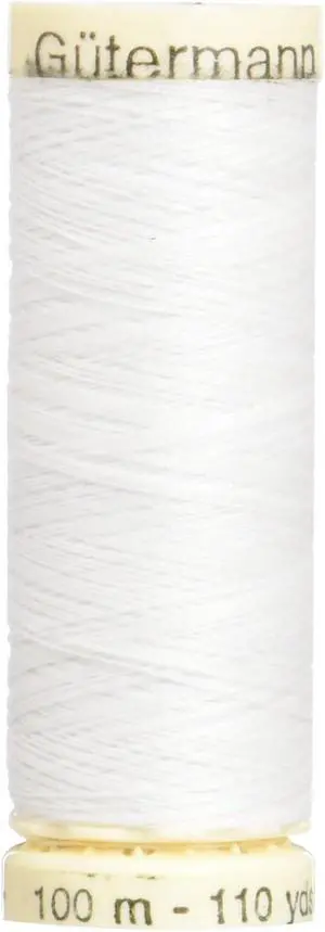 Gutermann Sew-All Thread 110 Yards (20) White Gutermann Sew-All Thread 110 Yards (20) White