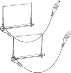 2 Pack 5/16"x4"Trailer Coupler Pin with Anti-Loss Cable, Square Wire Lock Pin for Trailer Hitch Latch, Utility Trailer, Boat Trailer, Lawn Tractor, Secure Towing Accessories 2 Pack 5/16"x4"Trailer Coupler Pin with Anti-Loss Cable, Square Wire Lock Pin for Trailer Hitch Latch, Utility Trailer, Boat Trailer, Lawn Tractor, Secure Towing Accessories