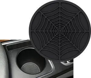 Car Cup Holder Coaster, 1 Pack Universal Auto Anti Slip Cup Holder Insert Ornaments Coaster, Durable, Suitable for Most Car Interior Accessories (Black-Spider Web Cup holder-1pack) Car Cup Holder Coaster, 1 Pack Universal Auto Anti Slip Cup Holder Insert Ornaments Coaster, Durable, Suitable for Most Car Interior Accessories (Black-Spider Web Cup holder-1pack)