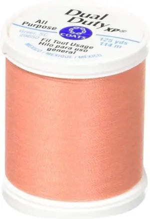 Coats Thread & Zippers Dual Duty XP General Purpose Thread, 125-Yard, Bright Coral Coats Thread & Zippers Dual Duty XP General Purpose Thread, 125-Yard, Bright Coral