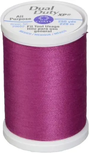 Coats Thread & Zippers S910-3050 Dual Duty XP General Purpose Thread, 250-Yard, Magenta Coats Thread & Zippers S910-3050 Dual Duty XP General Purpose Thread, 250-Yard, Magenta