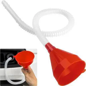 Wide Mouth Funnel with Hose,Plastic Flexible Funnels for Automotive Use,Universal Transmission Funnel for Engine Oil,Gas,Fuel,Diesel Oil Change Fit Most Cars,Trucks,SUVs Wide Mouth Funnel with Hose,Plastic Flexible Funnels for Automotive Use,Universal Transmission Funnel for Engine Oil,Gas,Fuel,Diesel Oil Change Fit Most Cars,Trucks,SUVs