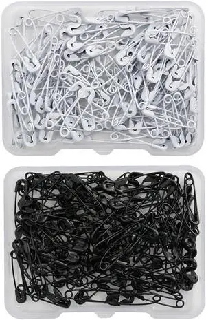 2 Boxes Small Safety Pins Colorful Crafting Pins Tag Fastening Pins Clothing Sewing Pins Blanket Handicrafts Pins Jewelry Making Pins Black and White 2 Boxes Small Safety Pins Colorful Crafting Pins Tag Fastening Pins Clothing Sewing Pins Blanket Handicrafts Pins Jewelry Making Pins Black and White